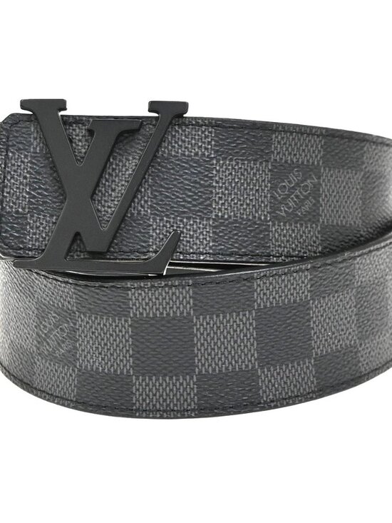 LOUIS VUITTON Ceinture LV Initial Belt 85/34 Damier Graphite main image 4